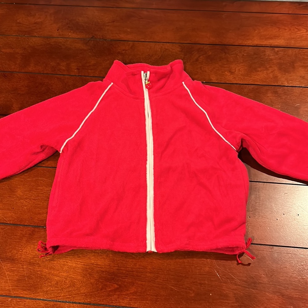 NWT Gymboree Candy Apple Red Piped Terry Zippered Jacket 2004 Size 3 - Picture 3 of 15